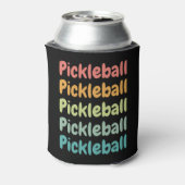 Pickleball Retro Pickleball Speler Blikjeskoeler (Blikje Achterkant)