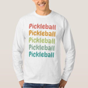 Pickleball Retro Pickleball Speler T-shirt