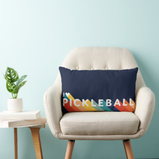 Pickleball Retro Rainbow I Heart Pickleball Kussen