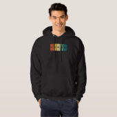 Pickleball Retro Sunset Pickleball Player Hoodie (Voorkant volledig)