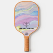 Pickleball roept Pastel Regenboog Paddle (Voorkant)