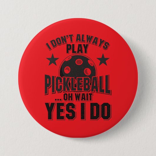 Pickleball Ronde Button 7,6 Cm (Voorkant)