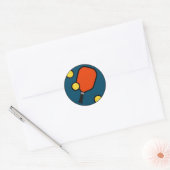 Pickleball Ronde Sticker (Envelop)
