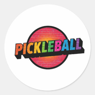 Pickleball ronde stickers