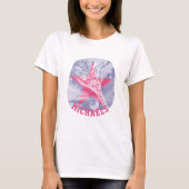 Pickleball rose Ajouter un nom Graphic T-shirt (Devant)