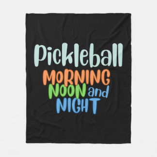 Pickleball 's morgens en 's nachts fleece deken