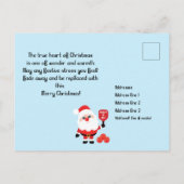 Pickleball 🎅 Santa Briefkaart (Achterkant)