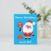 Pickleball 🎅 Santa Briefkaart (Staand voorkant)
