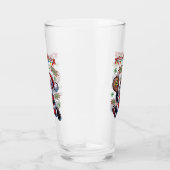 Pickleball Santa Claus Christmas Glas (Rechts)