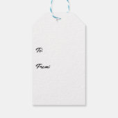 Pickleball Santa en Rendier Sleighing It Cadeaulabel (Achterkant)