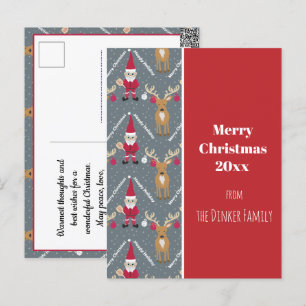 Pickleball Santa 🎅 Merry 🎁 Briefkaart