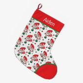 Pickleball Santas Grote Kerstsok (Voorkant (Hangend))