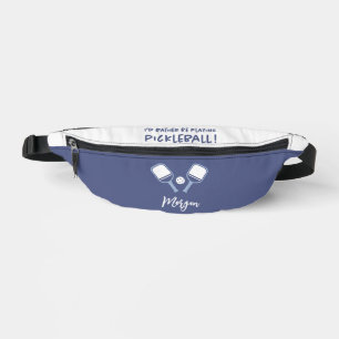 Pickleball Schattig Aanpasbare Naam Pret Blauw Spo Heuptasje