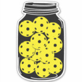 Pickleball-seizoen, sticker met pekelaar (Voorkant)