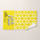 Pickleball Serve Let It Bounce Yellow Personalized Handdoek (Handdoek)