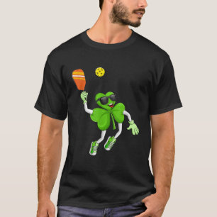 Pickleball Shamrock St Patricks Day Irish Gift Man T-shirt