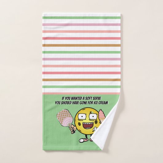 Pickleball Si Vous Voulez Soft Serve Aller Pour Gl (Serviette à main)