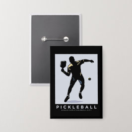 PICKLEBALL SILHOUET CLASSIC BUTTON