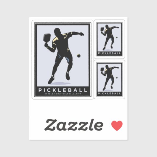 PICKLEBALL SILHOUET CLASSIC STICKER (Vel)