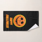 Pickleball Skeleton Jack-o'-Lantern Halloween Handdoek (Handdoek)