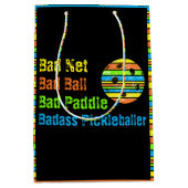Pickleball - Slecht Net, Slechte Bal, Slechte Padd Medium Cadeauzakje (Voorkant)