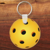Pickleball Sleutelhanger - Geel (Voorkant)