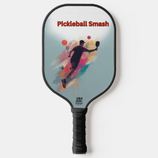 Pickleball Smash Artistieke Silhouet Paddle