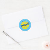 Pickleball-Smash Ronde Sticker (Envelop)