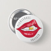 Pickleball Smasher Red Lips Button (Voorkant /achterkant)