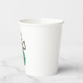 Pickleball Snowman Funny Christmas Papieren Bekers (Links)