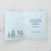 Pickleball Snowmen, Mince carte de Noël (Intérieur)