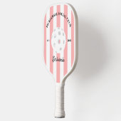 Pickleball Social Club Gestreept Gepersonaliseerd Pickleball Paddle (Links)