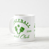 Pickleball Social Club Mug Custom EST Year (Devant gauche)