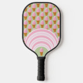Pickleball Soft Serve? Aardbeienijs Pickleball Paddle (Achterkant)