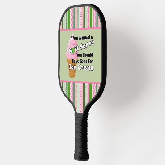 Pickleball Soft Serve? Aardbeienijs Pickleball Paddle (Links)