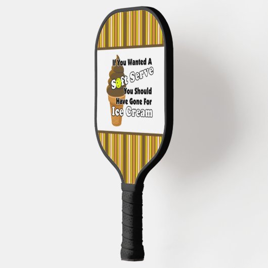 Pickleball Soft Serve? Chocolade ijs Pickleball Paddle (Links)