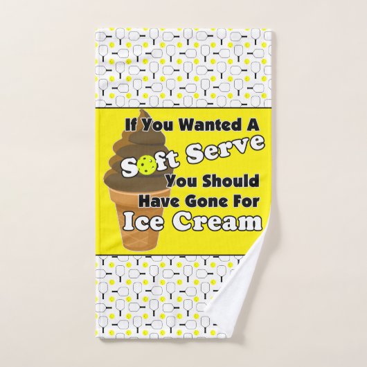 Pickleball Soft Serve, ga naar Ice Cream in plaats Handdoek (Handdoek)
