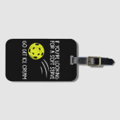 Pickleball Soft Serve Get Ice Cream Pickle Ball Me Bagagelabel (Voorkant (horizontaal))