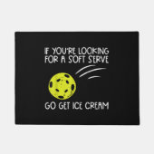 Pickleball Soft Serve Get Ice Cream Pickle Ball Me Deurmat (Voorkant)