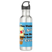 Pickleball Soft Serve? Go for Ice Cream Instead Waterfles (Voorkant)
