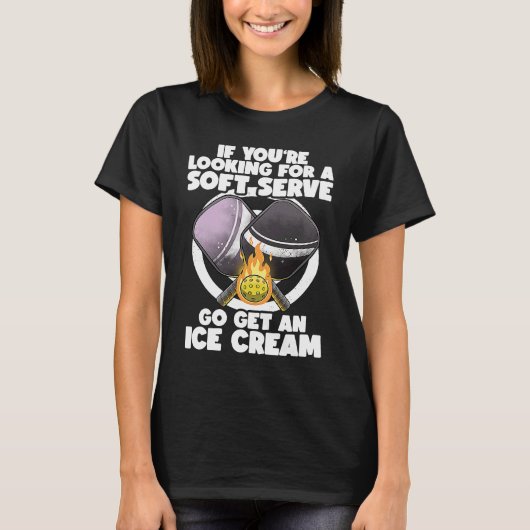Pickleball Soft Serve  Pickleballer Lucky Pickleba T-shirt (Voorkant)