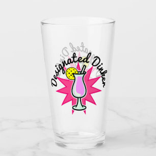 Pickleball Speciaal Dinker - Roze cocktail Glas