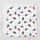 Pickleball Speciaal Manuscript Name Blue Note Card Notitiekaartje (Achterkant)