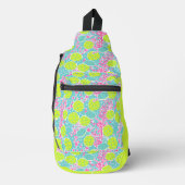 pickleball speelse gelukzaligheid sling bag (Voorkant)