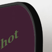 Pickleball-spel noemt Gezegden en woorden Pickleball Paddle (Links Detail)