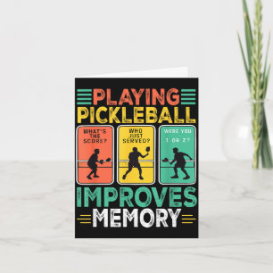 Pickleball spelen verbetert het geheugen grappige  kaart