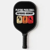 Pickleball spelen verbetert het geheugen paddle (Achterkant)