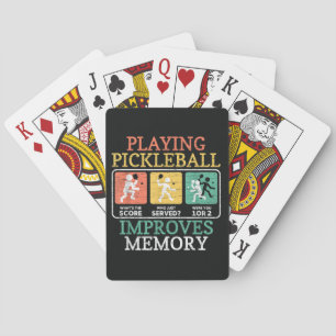 Pickleball spelen verbetert het geheugen pokerkaarten