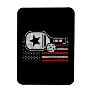 Pickleball Speler - Amerikaanse Vlag Pickleball -  Magneet