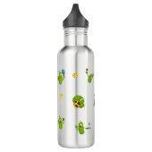 Pickleball speler gepersonaliseerde naam grappig waterfles (Links)